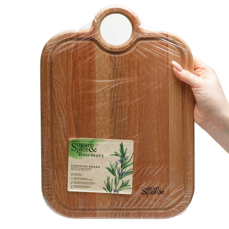 Доска разделочная РОЗМАРИ 34х24см с круглой ручкой дерево