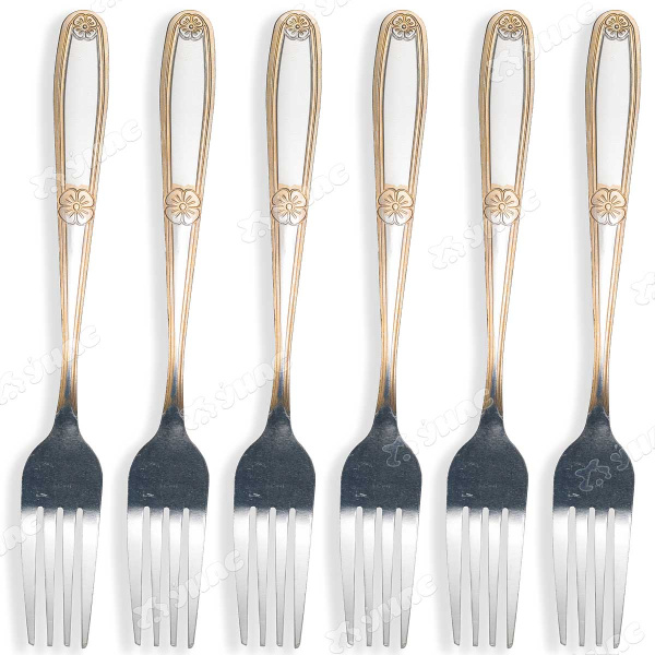 Вилка столовая NA1775-2 Цветочек 6 шт. (100)