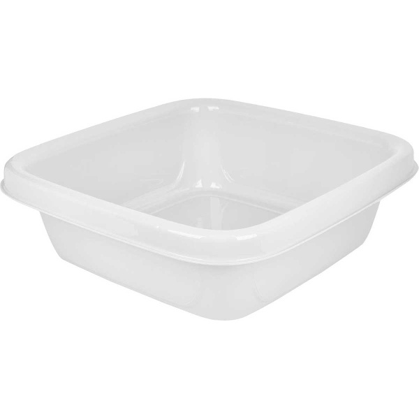 Таз квадратный Степ 10 л белый