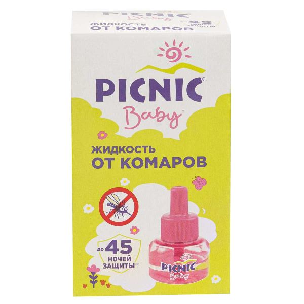 Антикомариная жидкость 30 мл (45 ночей) Пикник Бэби