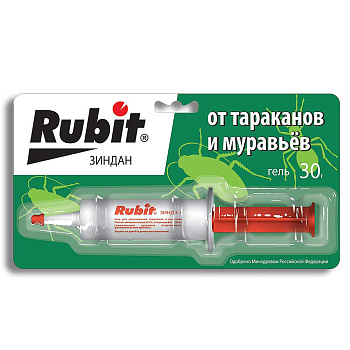 РУБИТ Зиндан гель от муравьев и тараканов 30 г  х40