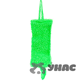 Мочалка "МЕДВЕДЬ ОДНОТОННЫЙ" Б/поролона 15*40см арт.021 х50 