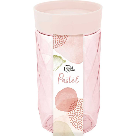 Банка для сып продук ПАСТЕЛЬ 1л персик карамель