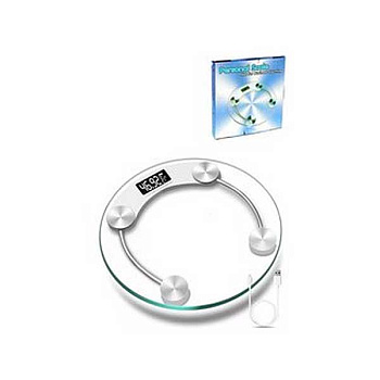 Весы напольные электронные 180 кг квадратные стекло NA136