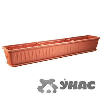 Балконный ящик АЛИЦИЯ 1000мм с поддонКОР М3218(10)