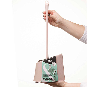 Комплект WC Vogue ершик + подставка бежевый 