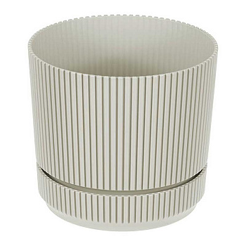 Кашпо СТРИП D170 2,3л с подставкой Крем М3247 х9 