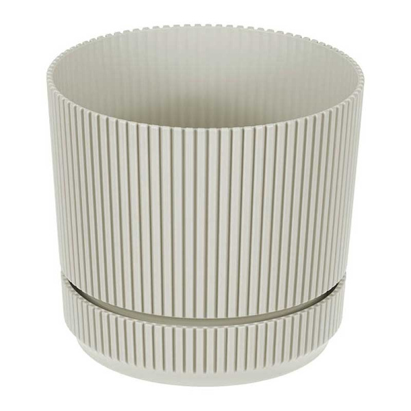 Кашпо СТРИП D170 2,3л с подставкой Крем М3247 х9 