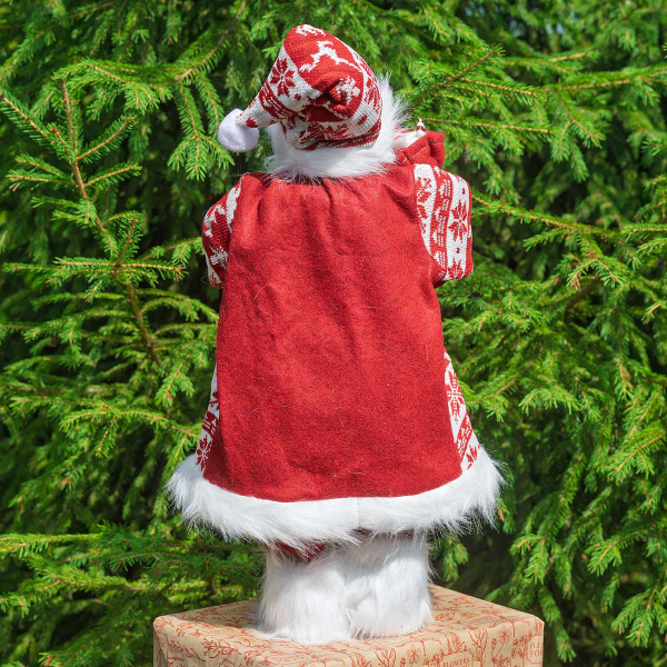 Фигура новогодняя LC252224 Дед Мороз 60 см в красной шубе (12)