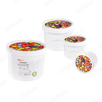 Набор контейнеров с завинчивающ.крыш Эльфпласт 524