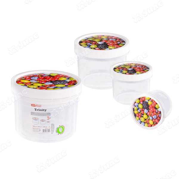 Набор контейнеров с завинчивающ.крыш Эльфпласт 524