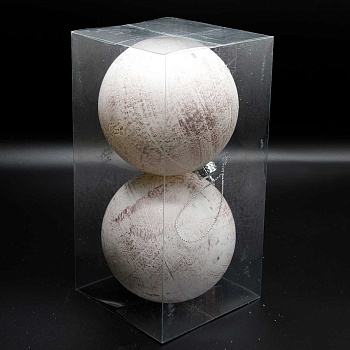 Шар 121026РР10 2шт 10см "Морозное утро"розовый металик(90)