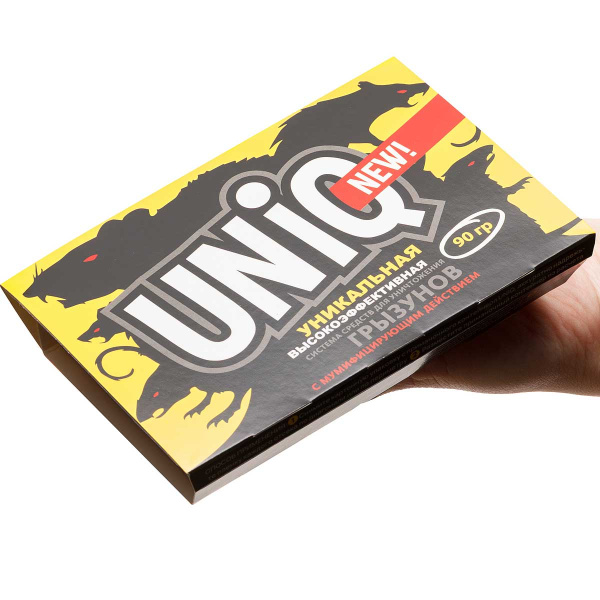 mini UNIQ гель+гранулы 90 гр от грызунов UN90 х24