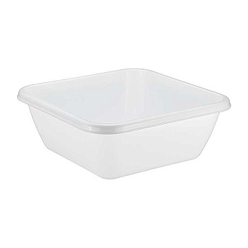 Таз квадратный 17 л. М2579 (10) Белый