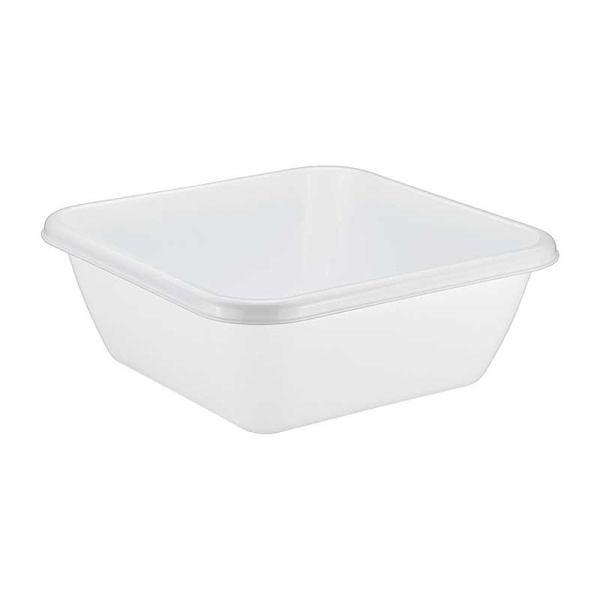 Таз квадратный 17 л. М2579 (10) Белый