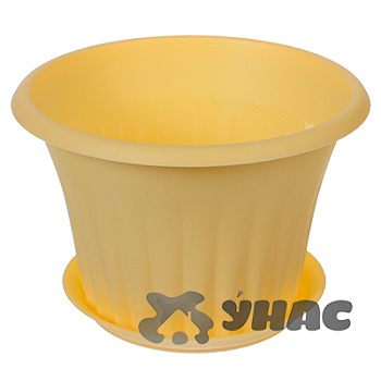 Кашпо КЭРОЛ 180мм 1,5л  Банан с подставкой М3156 (15) 