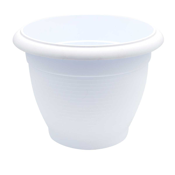 Кашпо Терра 9,3 л Белый без поддона Сантино 