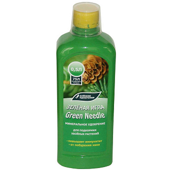Удобрение жидкое концентрированное "Зеленая игла" 0,5л БХЗ х12 