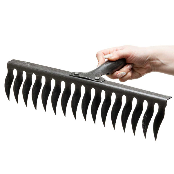 Грабли витые 16-ти зубчатые рельсовая сталь без черенка