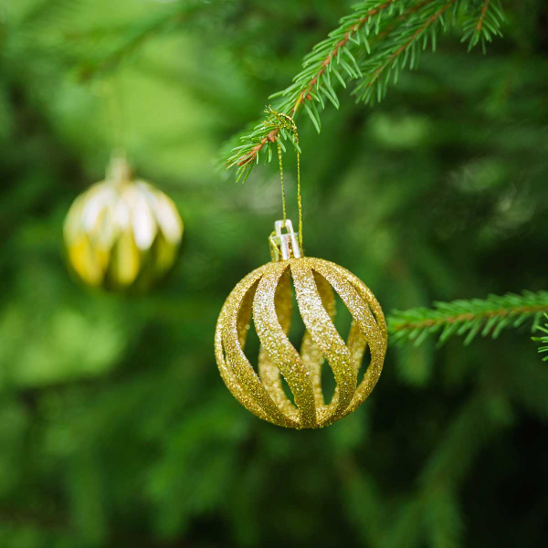 Набор елочных украшений 6ADZCKE9-J5-2 6 см9 шт Шары Золото