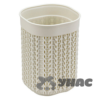 Стакан для щеток Вязание бел.ротанг М2237 х16 