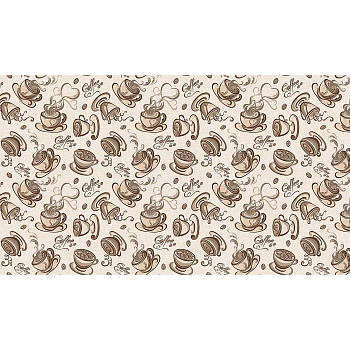 Клеенка нетканая основа 135*20  ПЕРФЕКТ 643/10 Чашка с кофе Тв