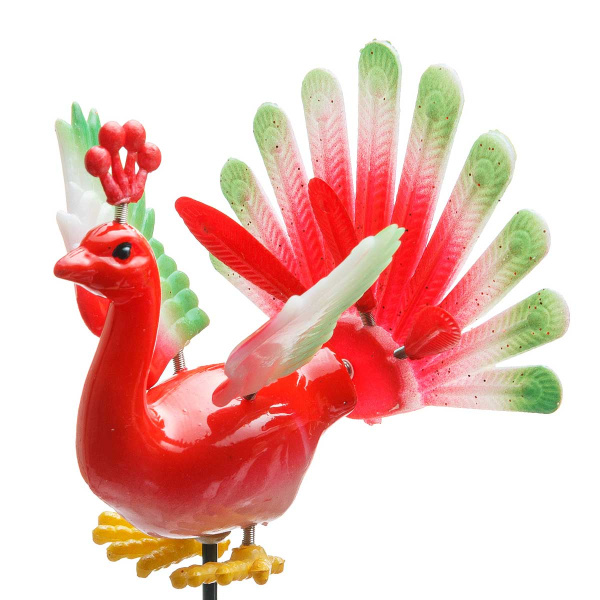 Штекер садовый Павлин с пружинками NA2585