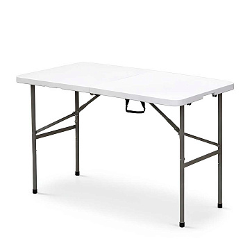 Стол складной 122х60х74см пластик, металл. ножки 12260 (1)
