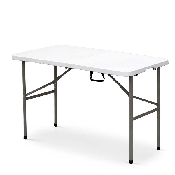 Стол складной 122х60х74см пластик, металл. ножки 12260 (1)