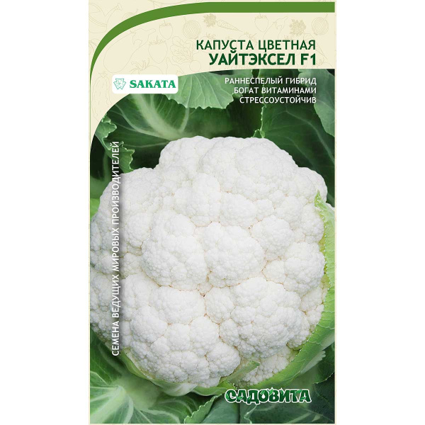 Капуста цветная Уайтэксел F1 10шт Sakata/Садовита Ц