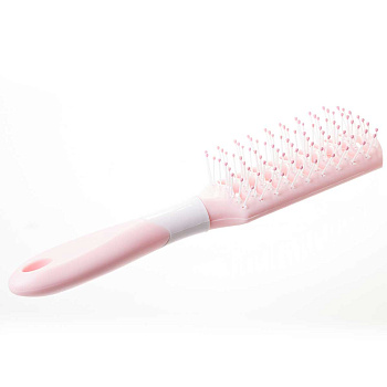 Расческа скелетная для волос, 23см,светло-розовая NA2358 (240)