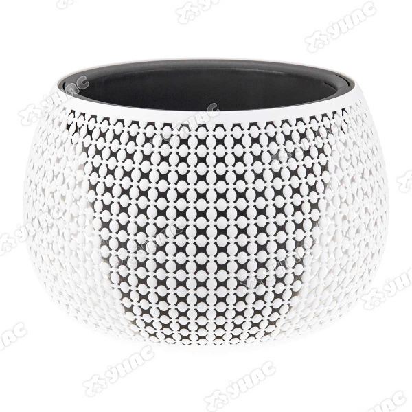 Кашпо ПИРУЛА D290 4л со вст. белый  М3101 х4 