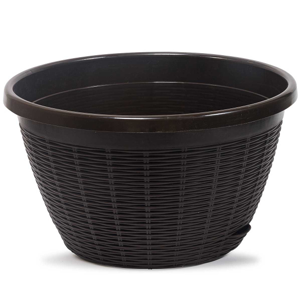 Кашпо Подвесное 4,5л темно-коричневый без подвеса КШ-8614 х20