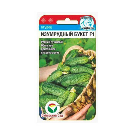 Огурец Изумрудный букет СибСад Цх10