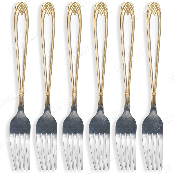 Вилка столовая NA1779-2 Ромб в ромбе 6 шт. (100)
