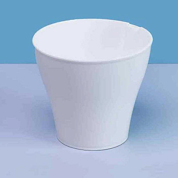 Кашпо "Афина" 1л Белый со встав Пласт Авеню х18 