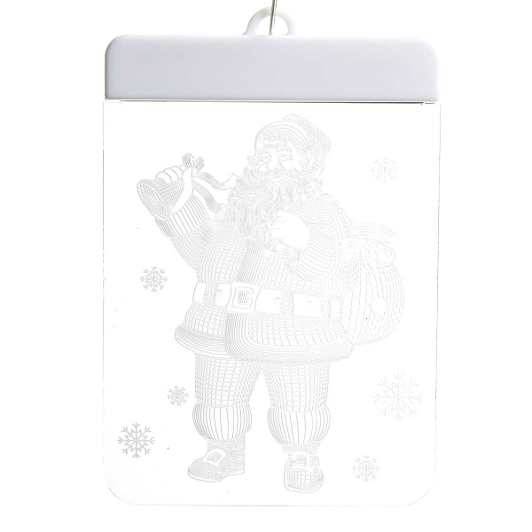 Гирлянда штора LLN-03 2*0,65-0,75м 5нитей, насадка панно-3D ТЕПЛЫЙ БЕЛЫЙ