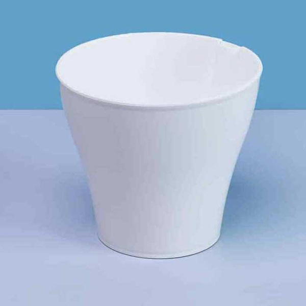 Кашпо "Афина" 1л Белый со встав Пласт Авеню х18 