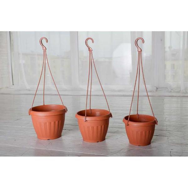 Кашпо Афродита 4 (3,2л) подвесное Терракот Радуга х56 