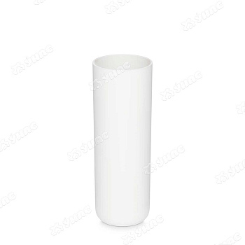 Ваза для цветов (d-90, h-255) белая БШ8527 