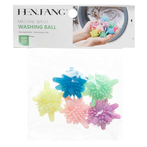 Шары для стирки NA2527 (5шт в упаковке) микс (240)