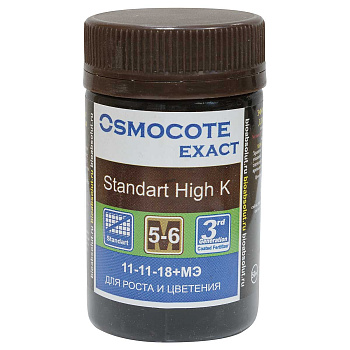 Осмокот 50 мл. Exact Standart High К 5-6 мес. NPK 11-11-18 + 1,5 MgO+МЭ 