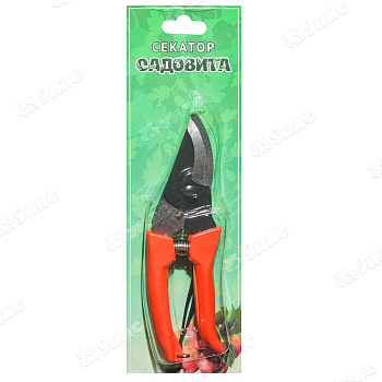 Секатор (HD8081 NA) 170 мм пластиковая ручка красная САДОВИТА