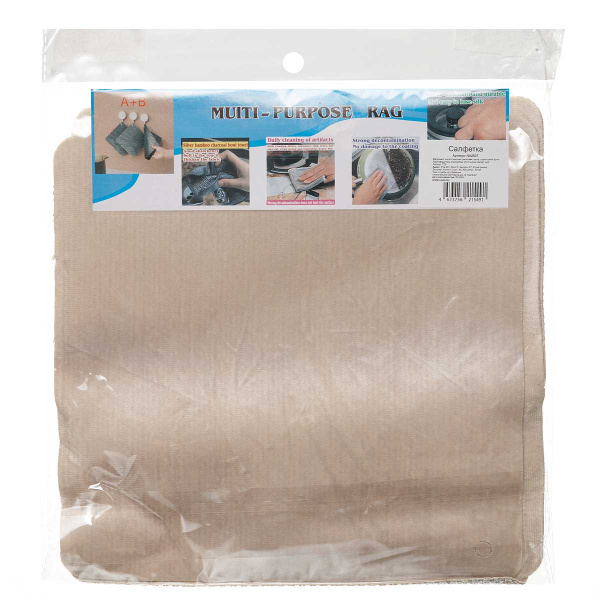 Салфетка двух-я 4шт микроф.+уз.сетка24*24см