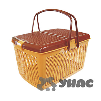 Корзина для пикника 450х300х240 св.корич  БШ1539 (6)