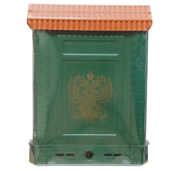 Ящик почтовый "ПРЕМИУМ" с металлическим замком (зеленый, с орлом) х10