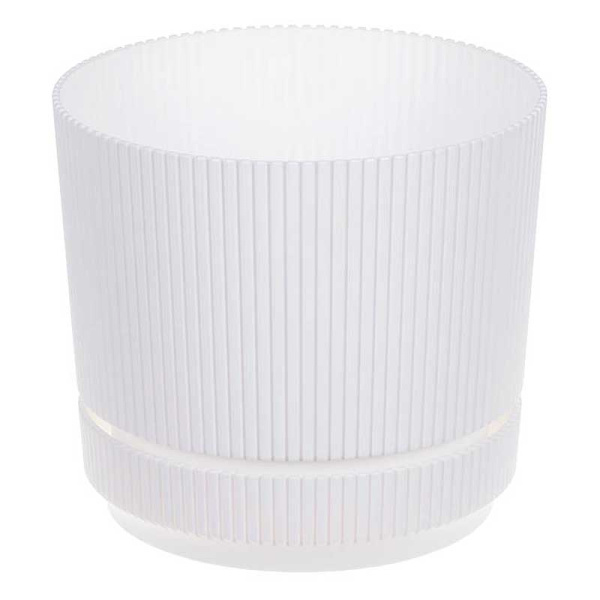 Кашпо СТРИП D200 3,9л с подставкой Белый М3248 х16 