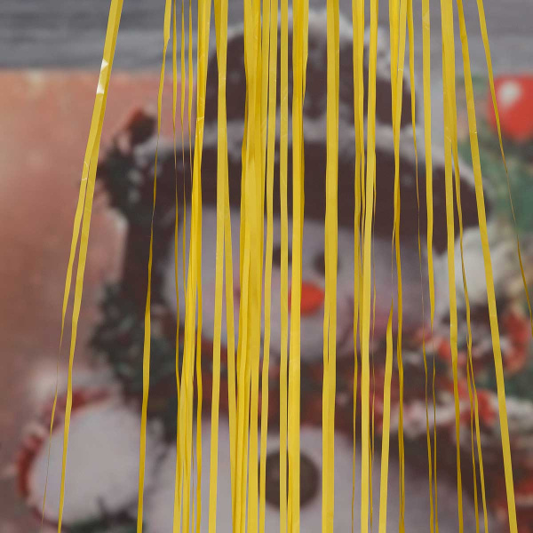 Дождь новогодний 9222-23-10 1,5м желтый акрил (Цена за 10шт)
