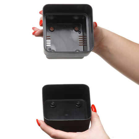 Кашпо Фиори 0,45л Черный КШ-2151 х24 
