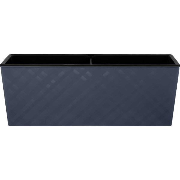 Балконный ящик МАНХЕТТЕН 40см со вставкой вулканический серый х6 